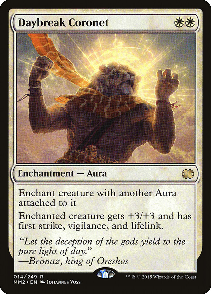 Daybreak Coronet card front