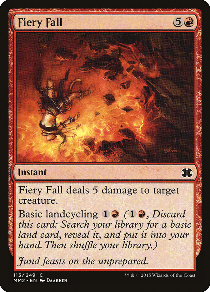 Fiery Fall card front