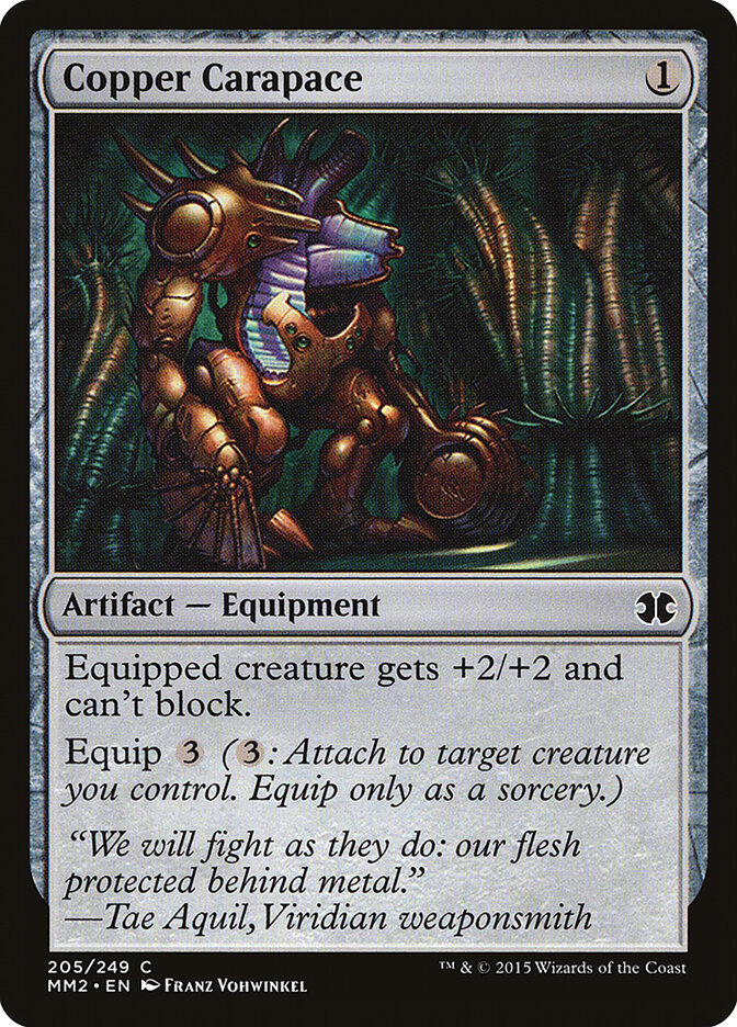 Copper Carapace card front