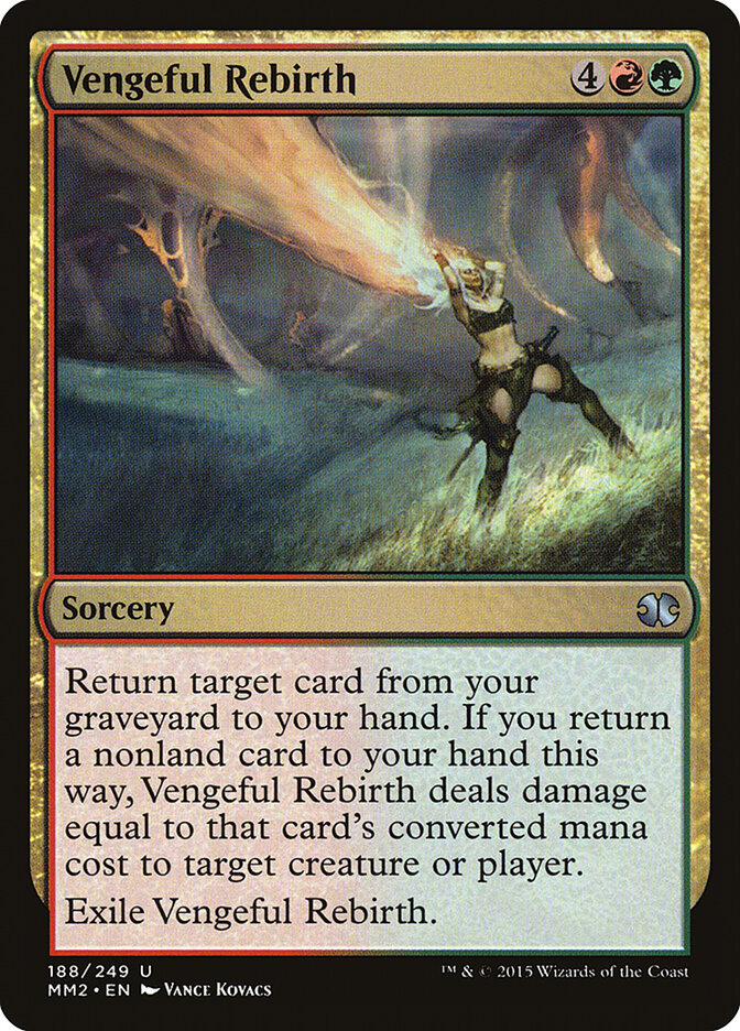 Vengeful Rebirth card front
