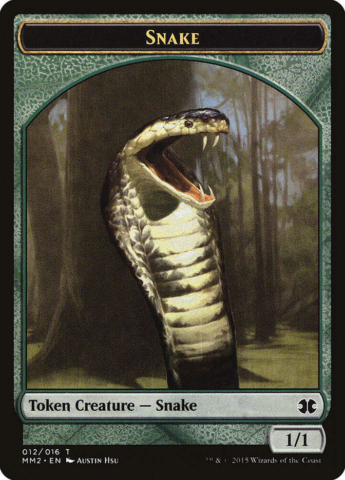 Snake card front