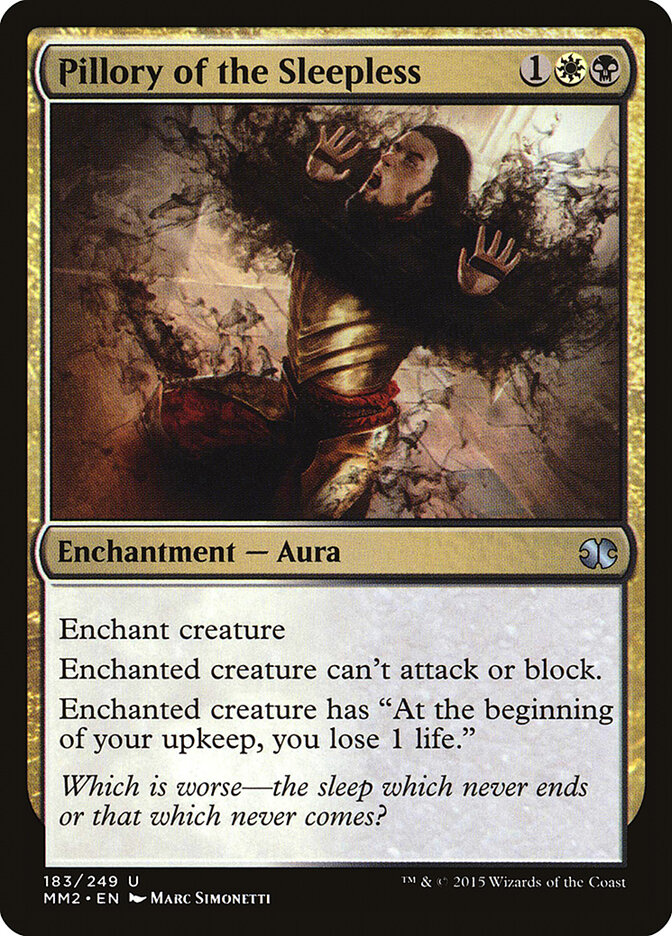 Pillory of the Sleepless card front