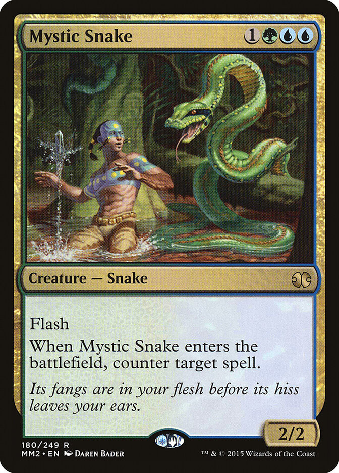 Mystic Snake card front
