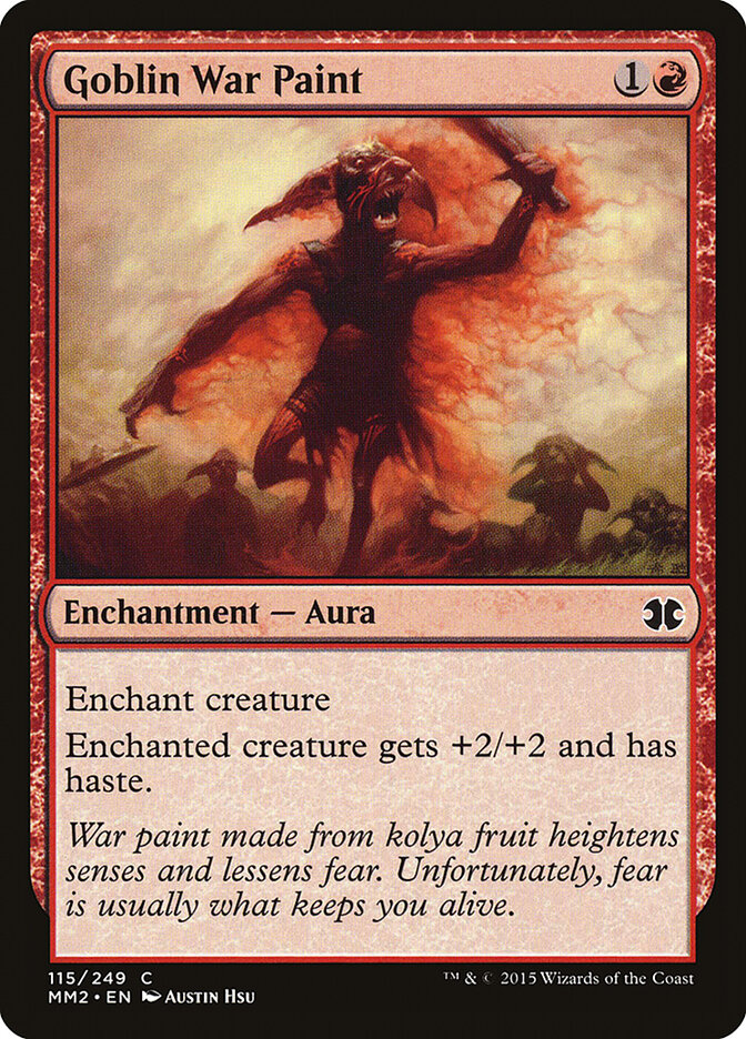 Goblin War Paint card front