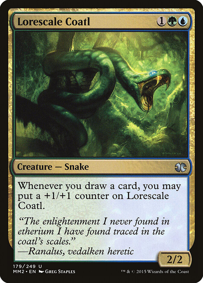 Lorescale Coatl card front