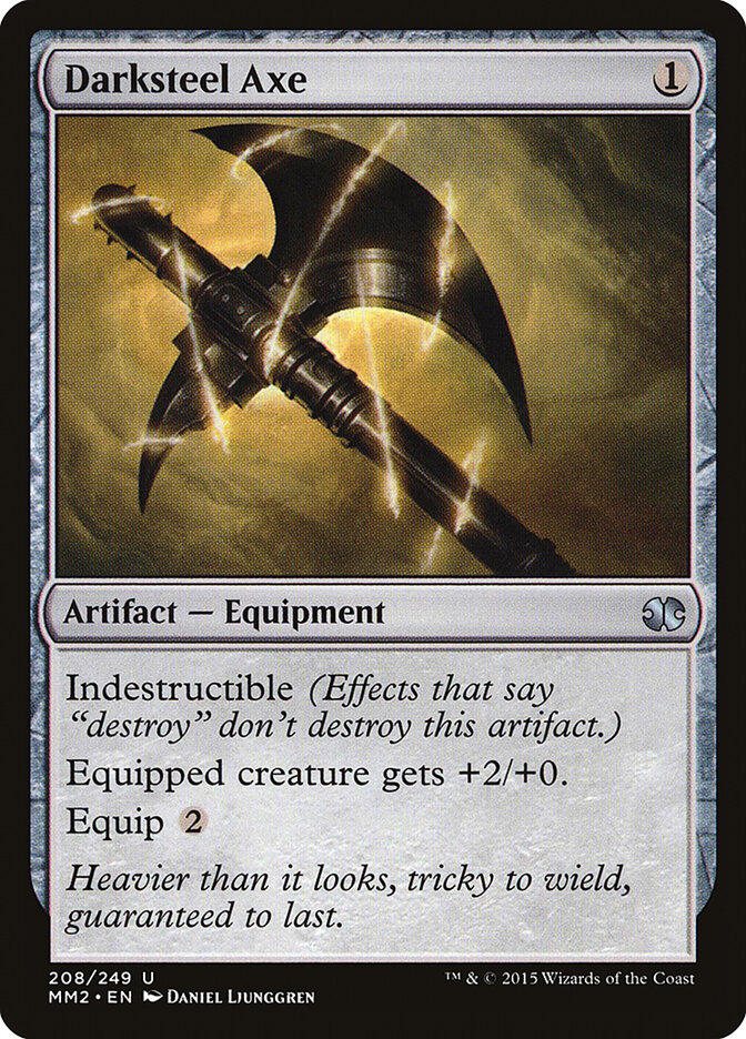 Darksteel Axe card front