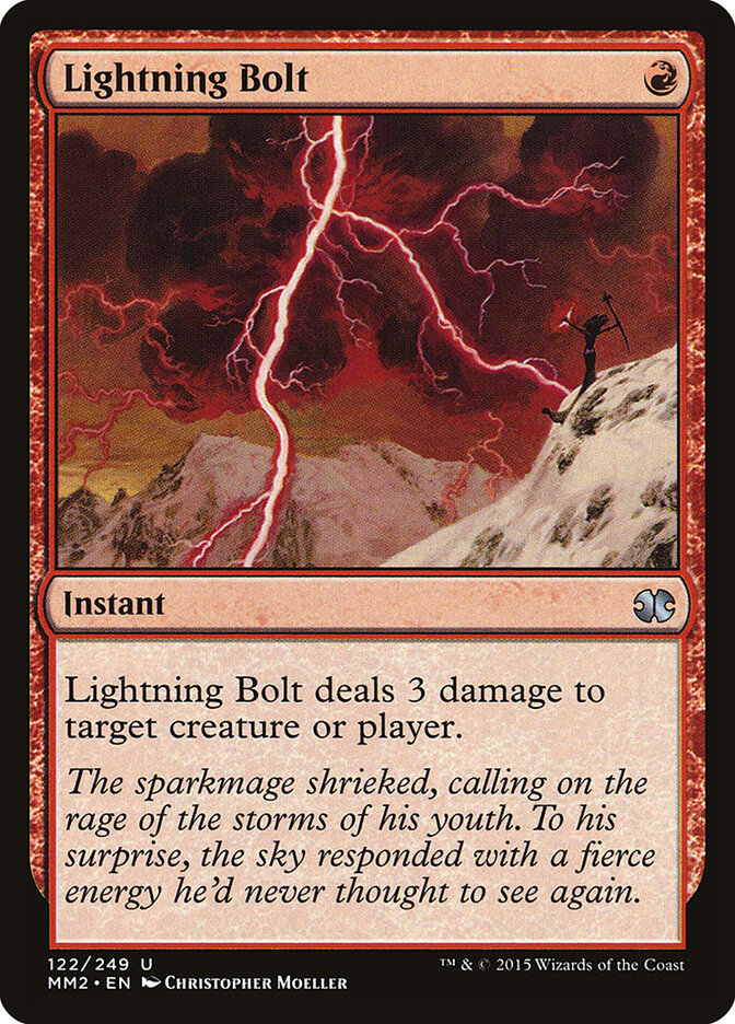 Lightning Bolt card front