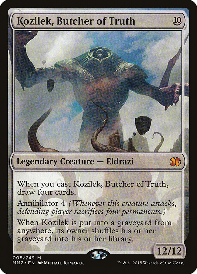 Kozilek, Butcher of Truth card front