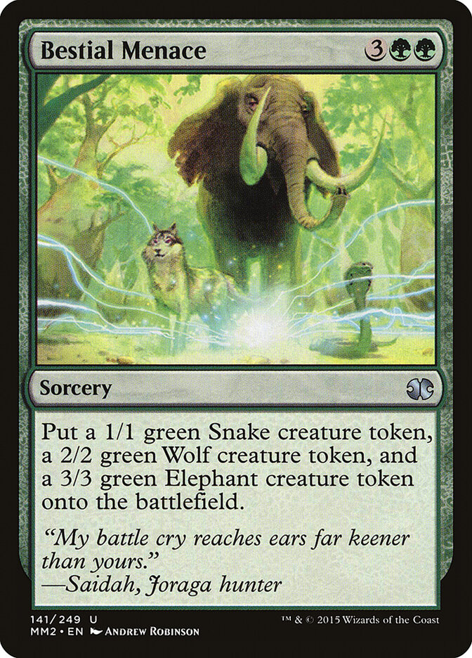 Bestial Menace card front