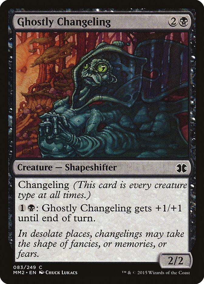 Ghostly Changeling card front