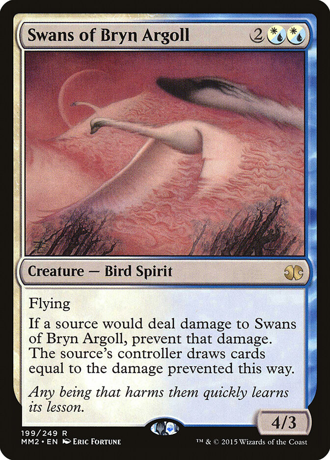 Swans of Bryn Argoll card front