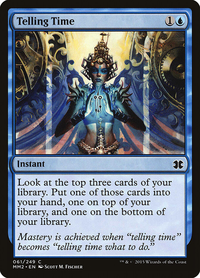 Telling Time card front