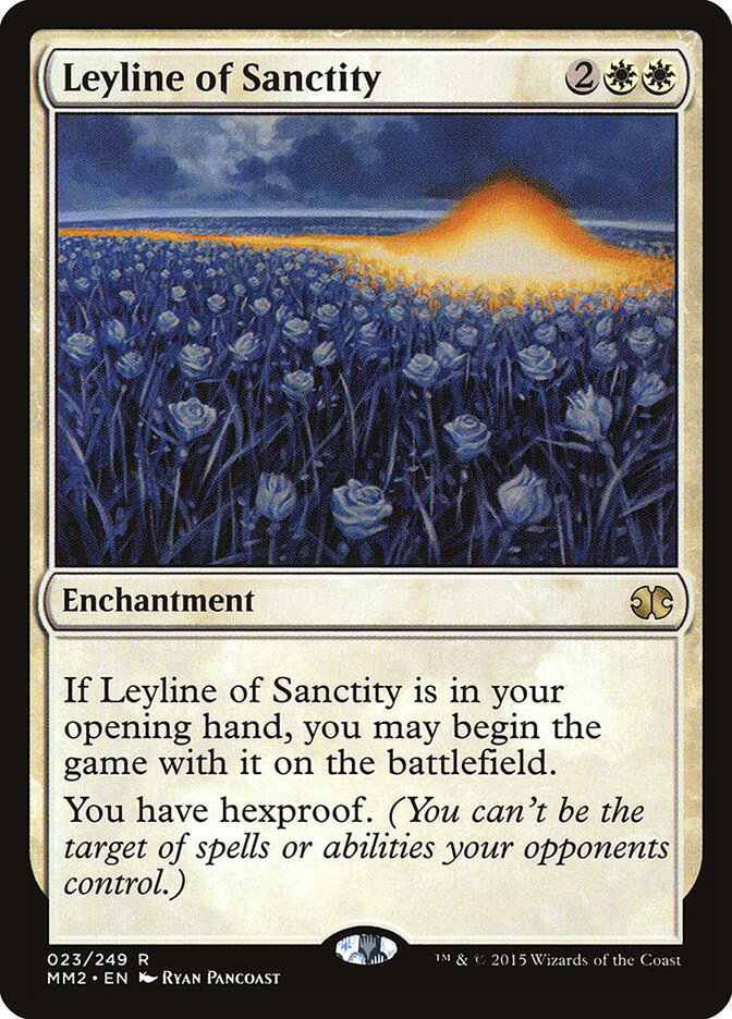 Leyline of Sanctity card front