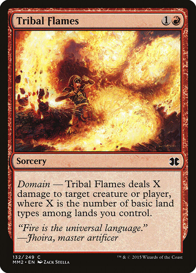 Tribal Flames card front