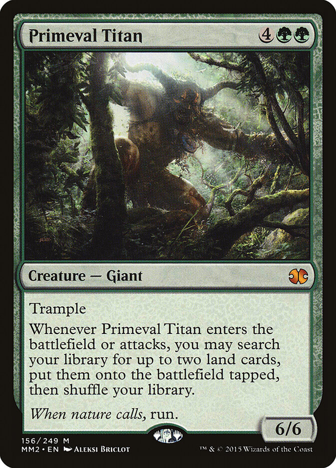 Primeval Titan card front