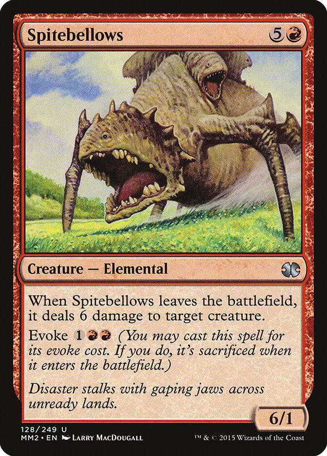 Spitebellows card front