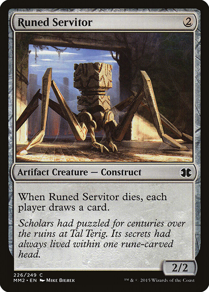 Runed Servitor card front