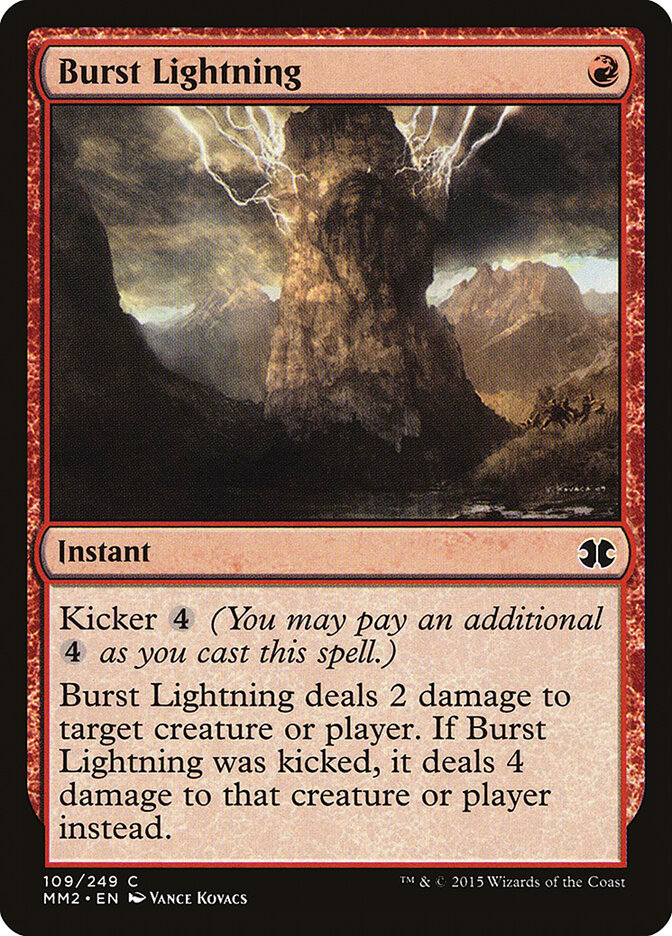 Burst Lightning card front