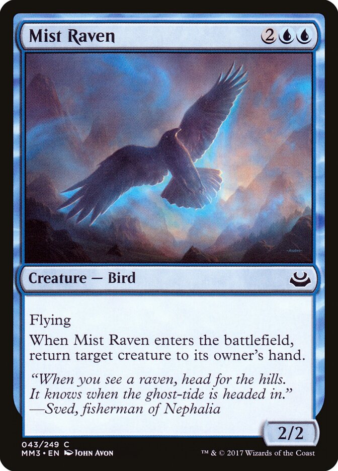 Mist Raven card front