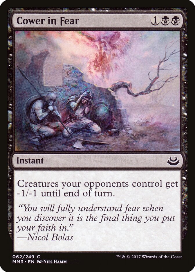 Cower in Fear card front