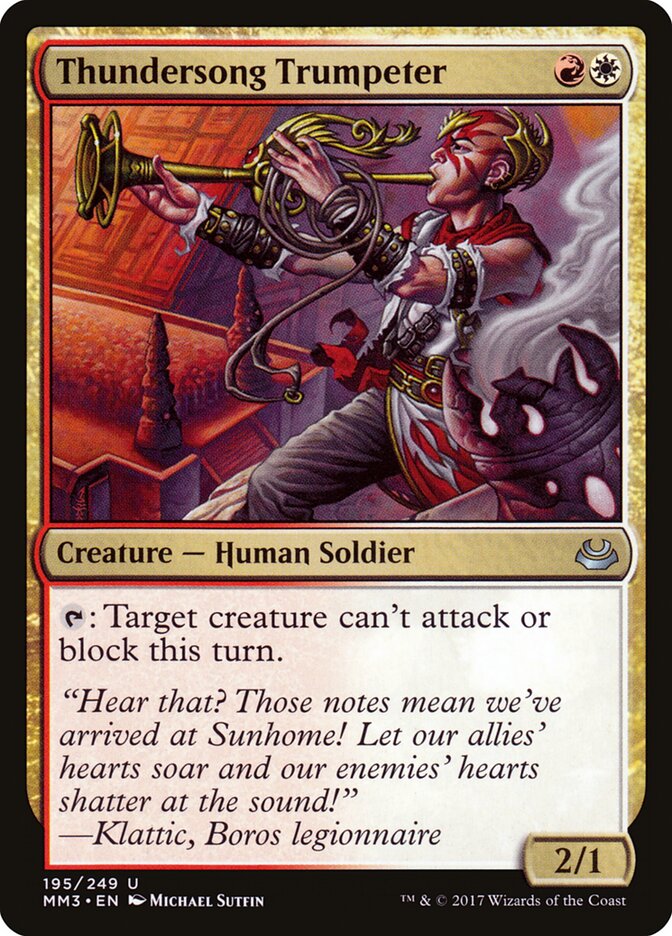 Thundersong Trumpeter card front