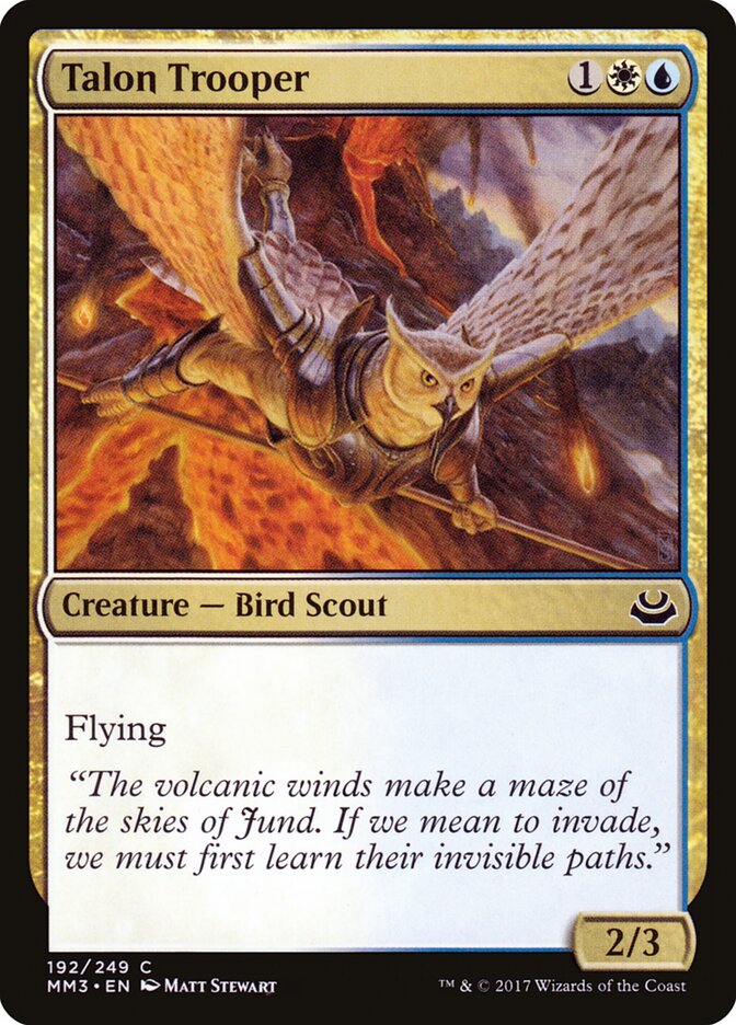 Talon Trooper card front