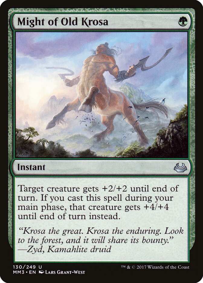 Might of Old Krosa card front
