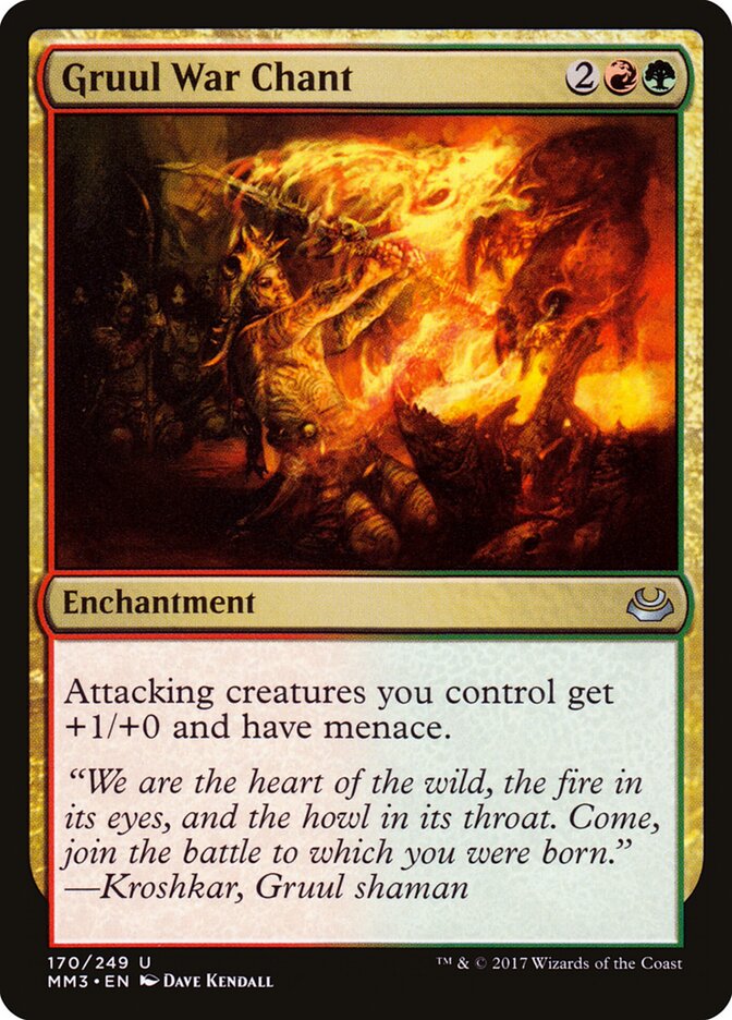 Gruul War Chant card front