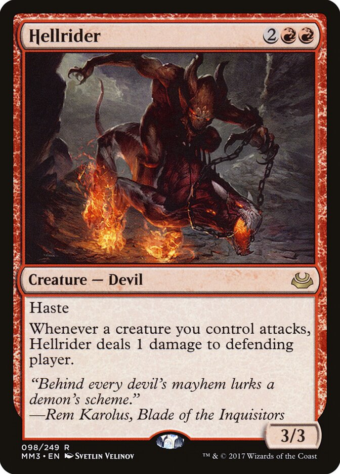 Hellrider card front