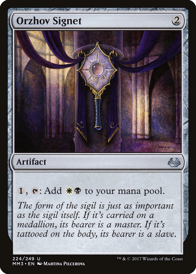 Orzhov Signet card front