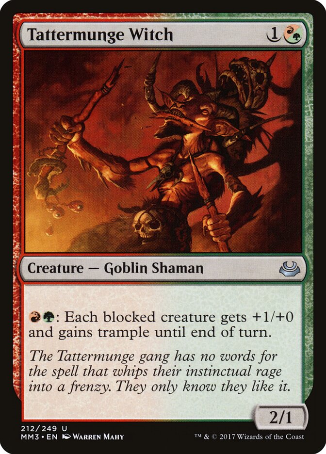 Tattermunge Witch card front