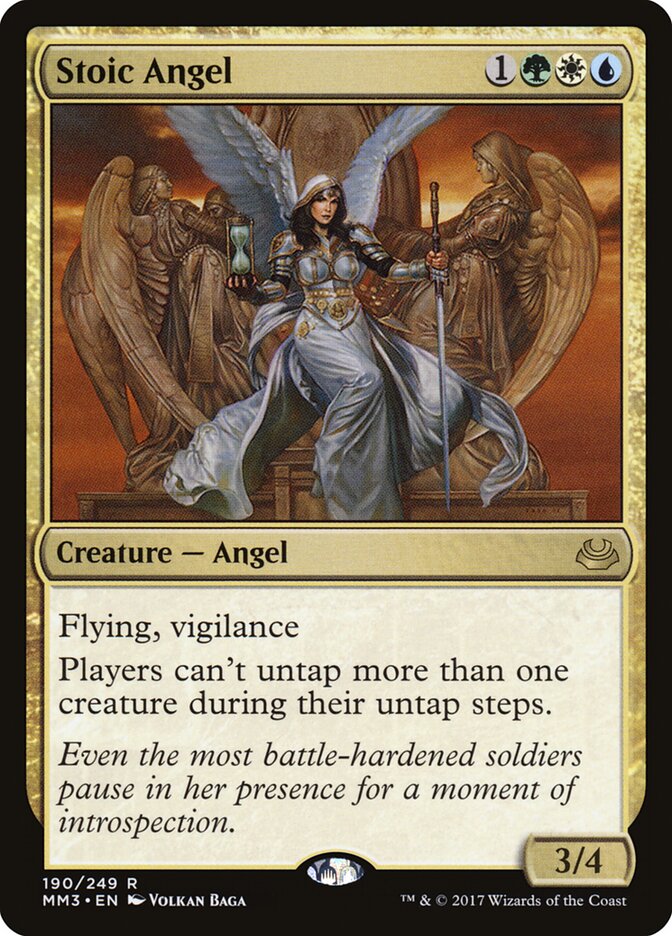 Stoic Angel card front