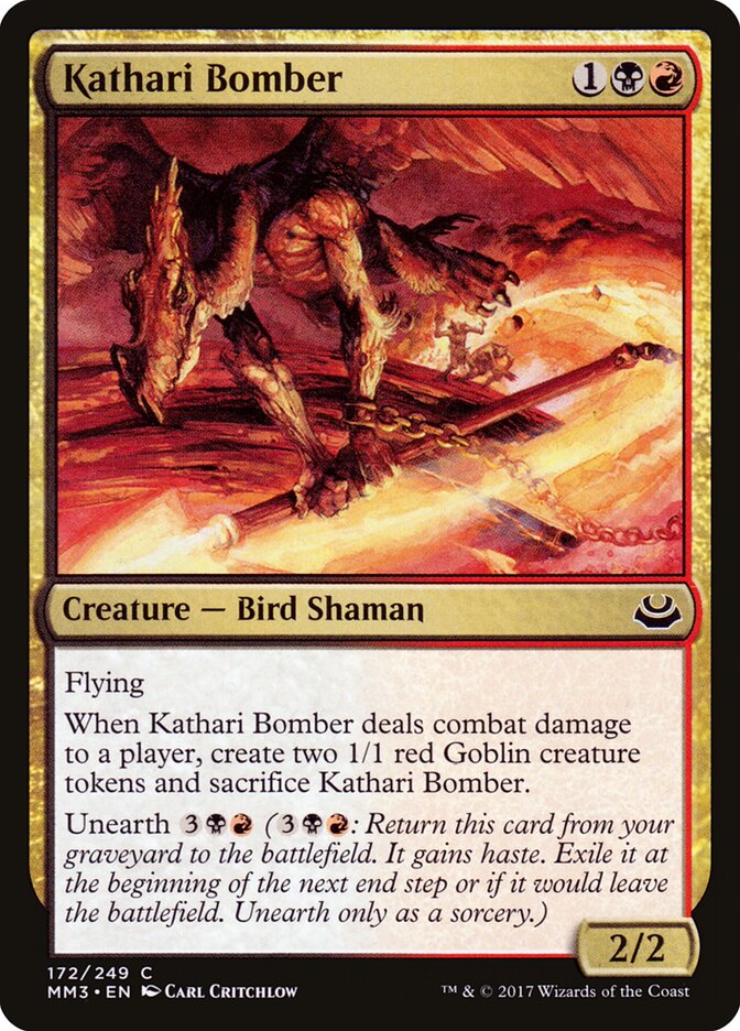 Kathari Bomber card front