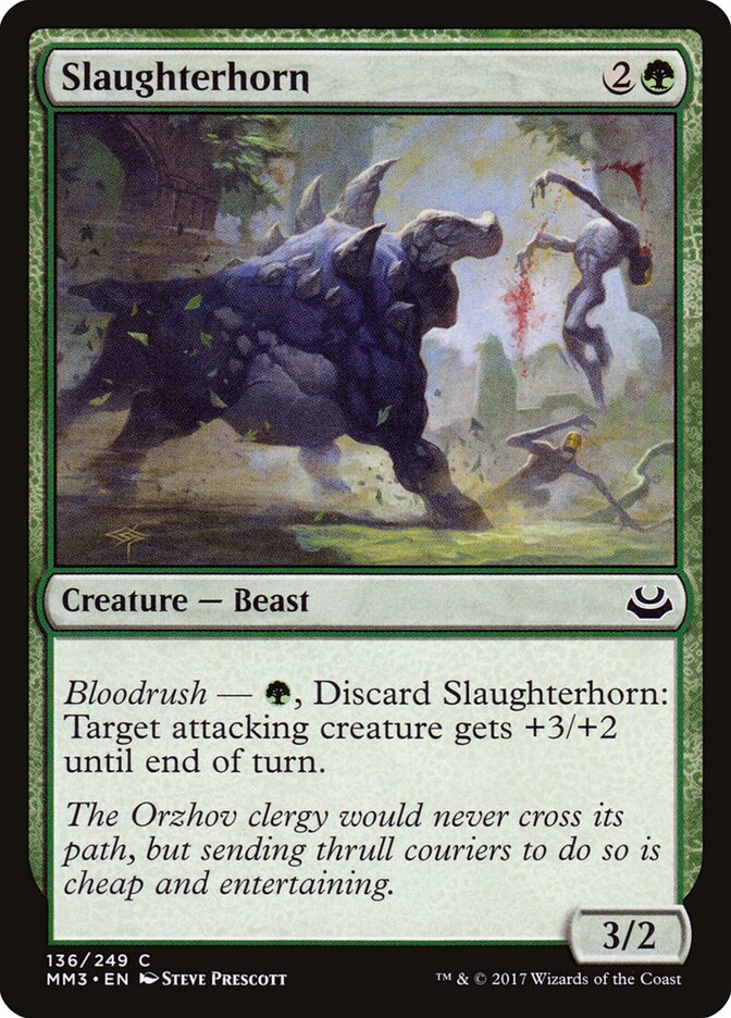 Slaughterhorn card front