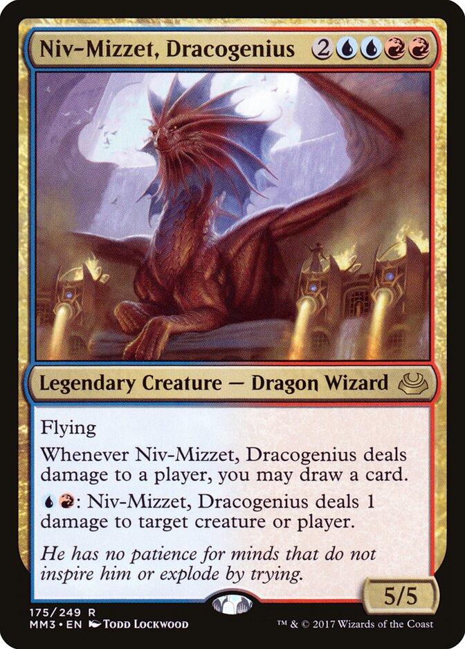 Niv-Mizzet, Dracogenius card front