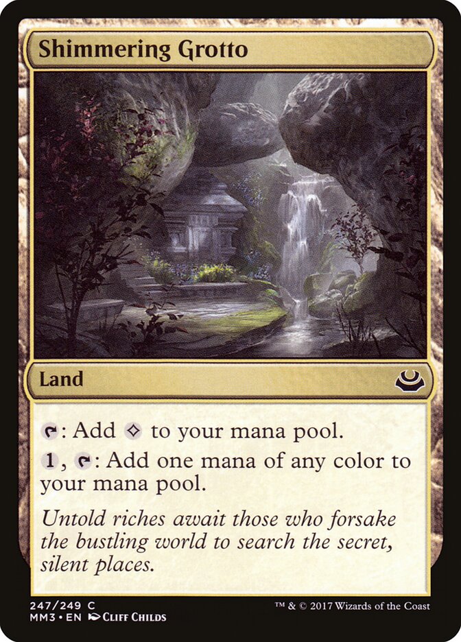 Shimmering Grotto card front