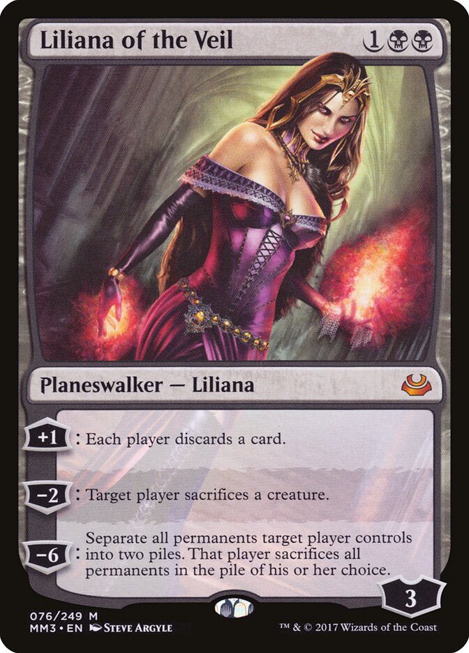 Liliana of the Veil card front