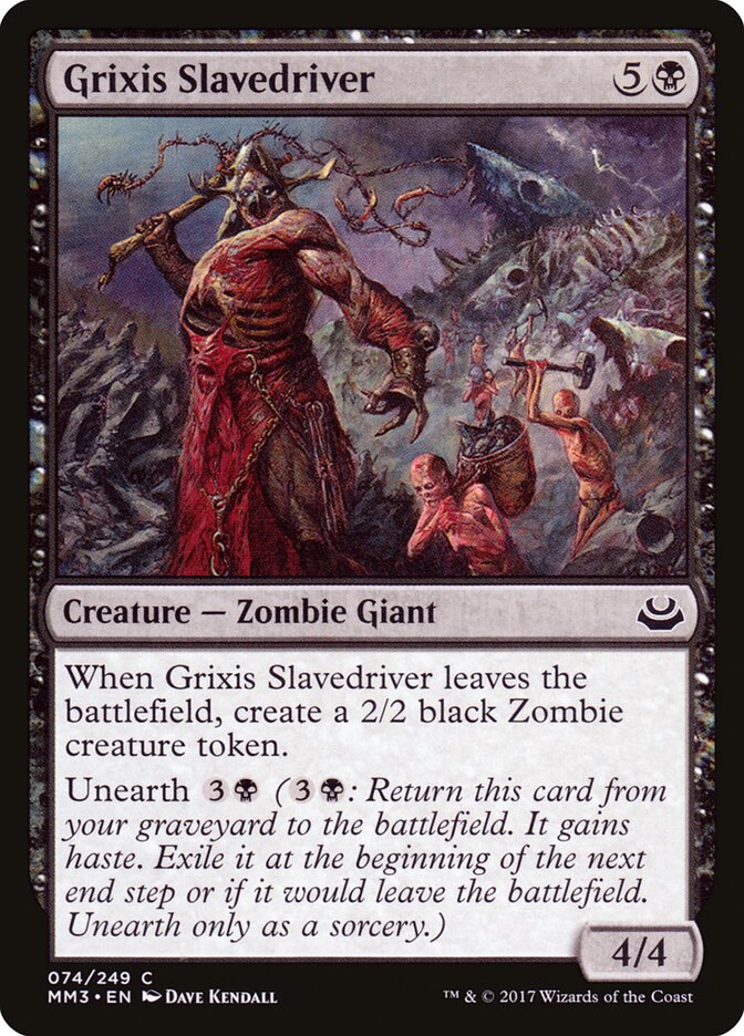Grixis Slavedriver card front