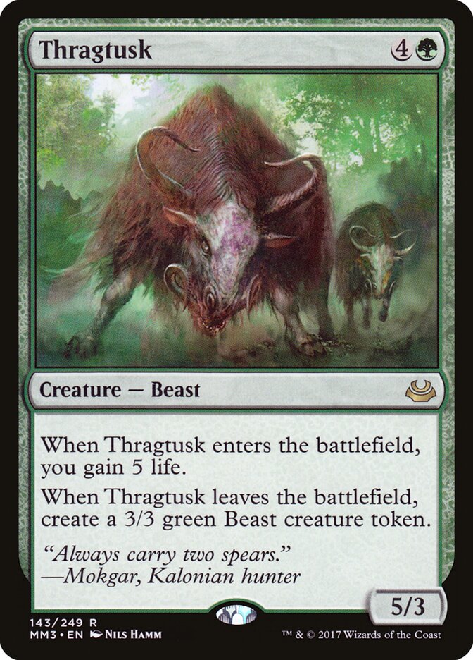 Thragtusk card front