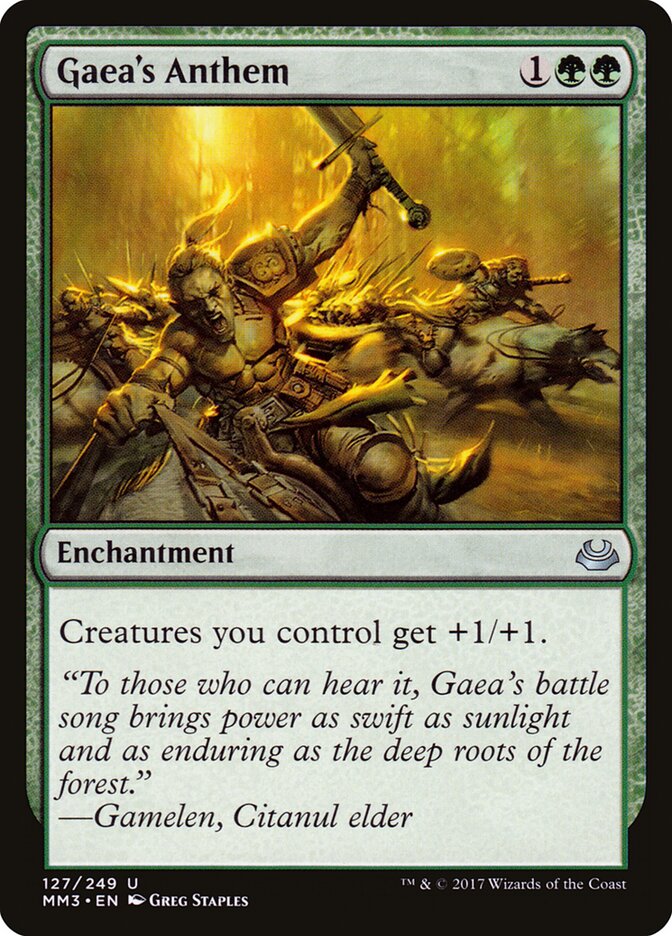 Gaea's Anthem card front