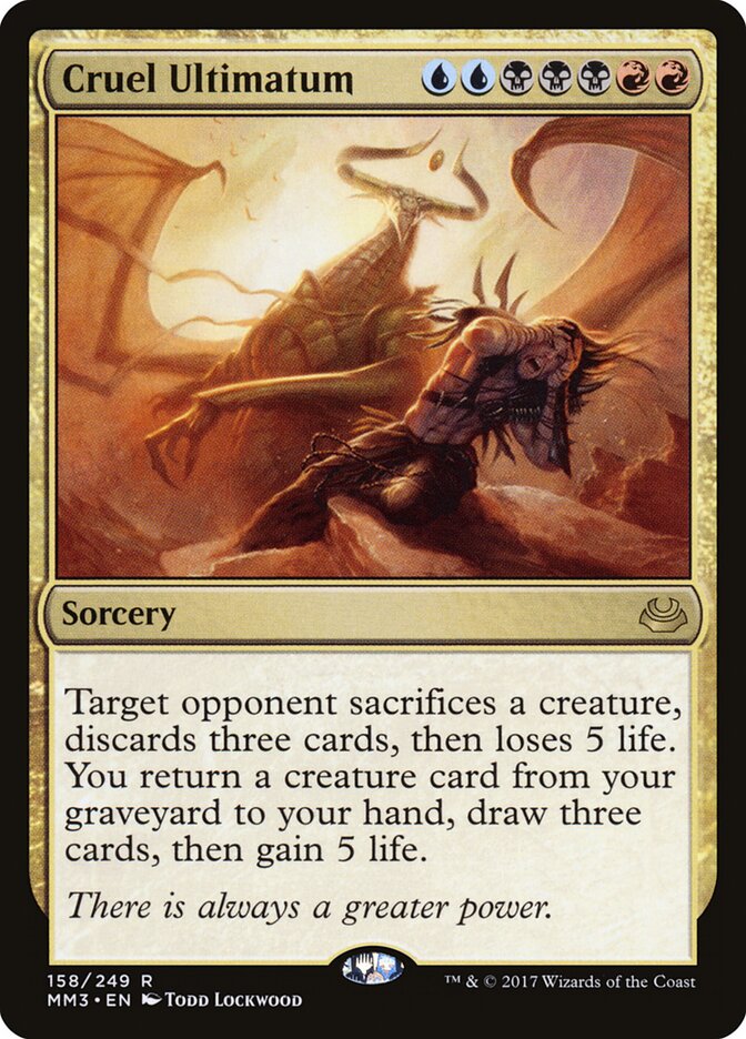 Cruel Ultimatum card front