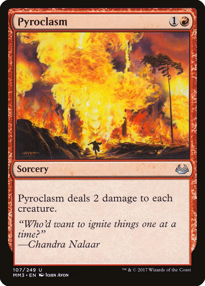 Pyroclasm card front