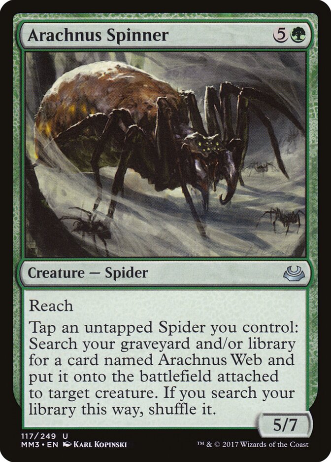 Arachnus Spinner card front
