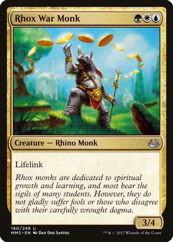 Rhox War Monk card front
