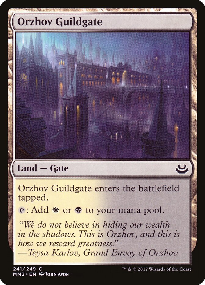 Orzhov Guildgate card front