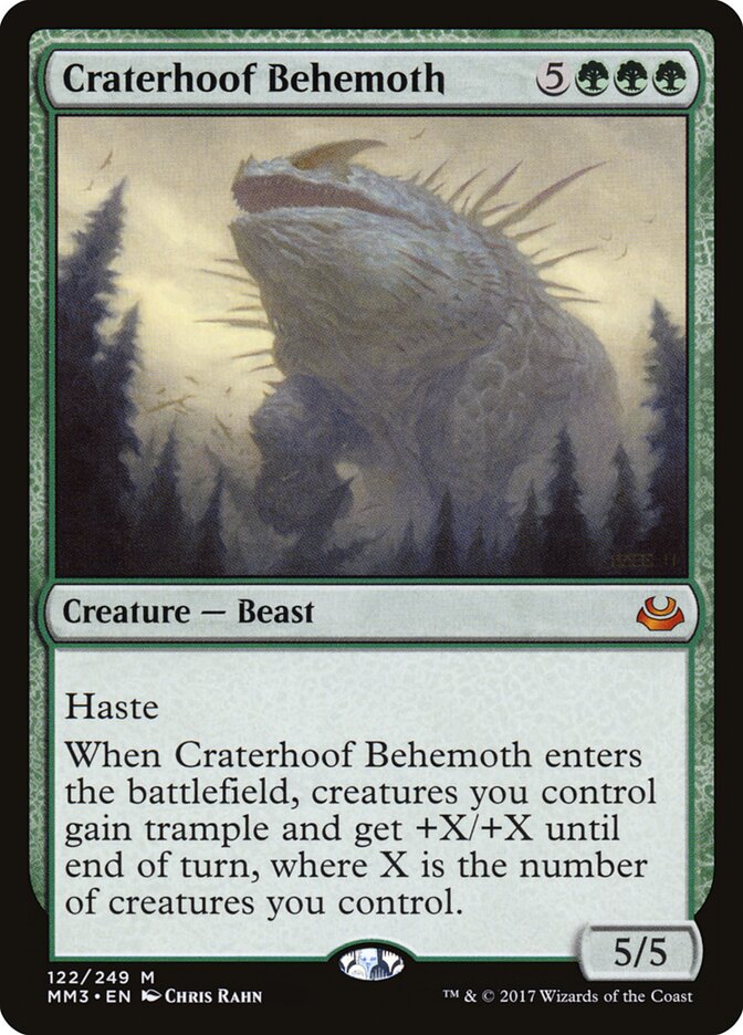 Craterhoof Behemoth card front