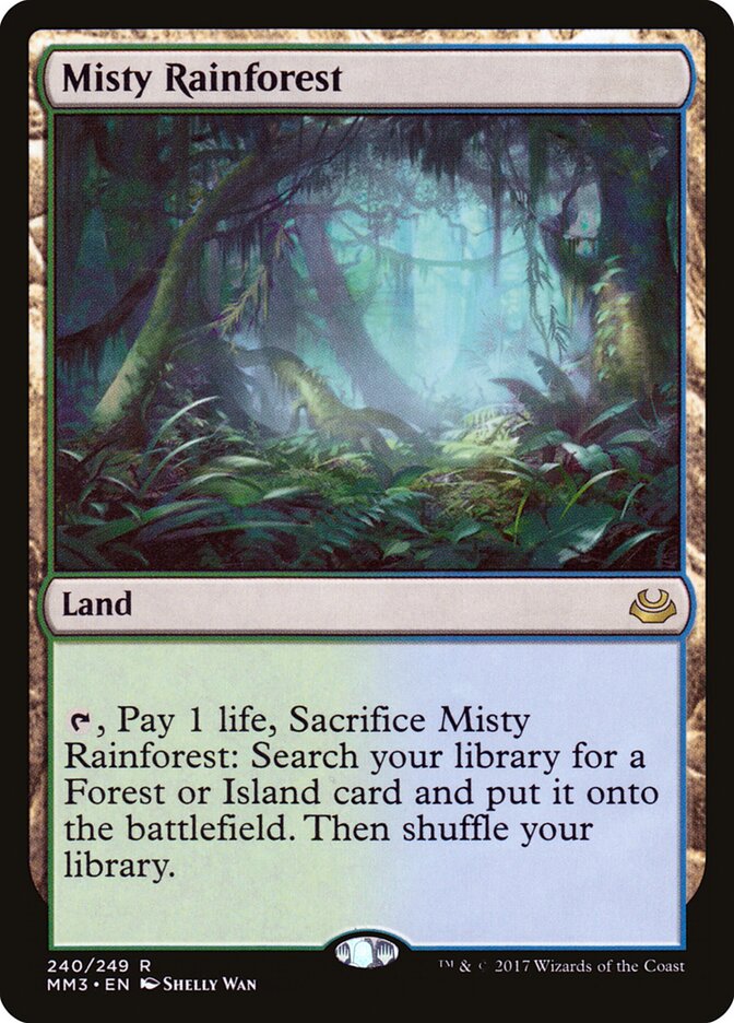 Misty Rainforest card front