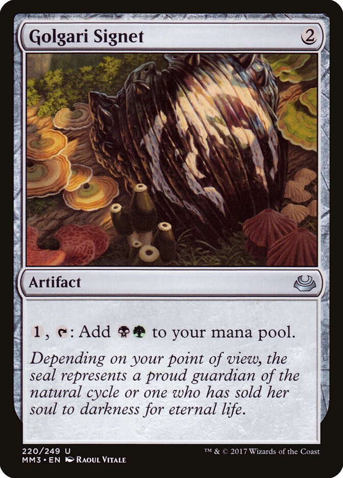 Golgari Signet card front