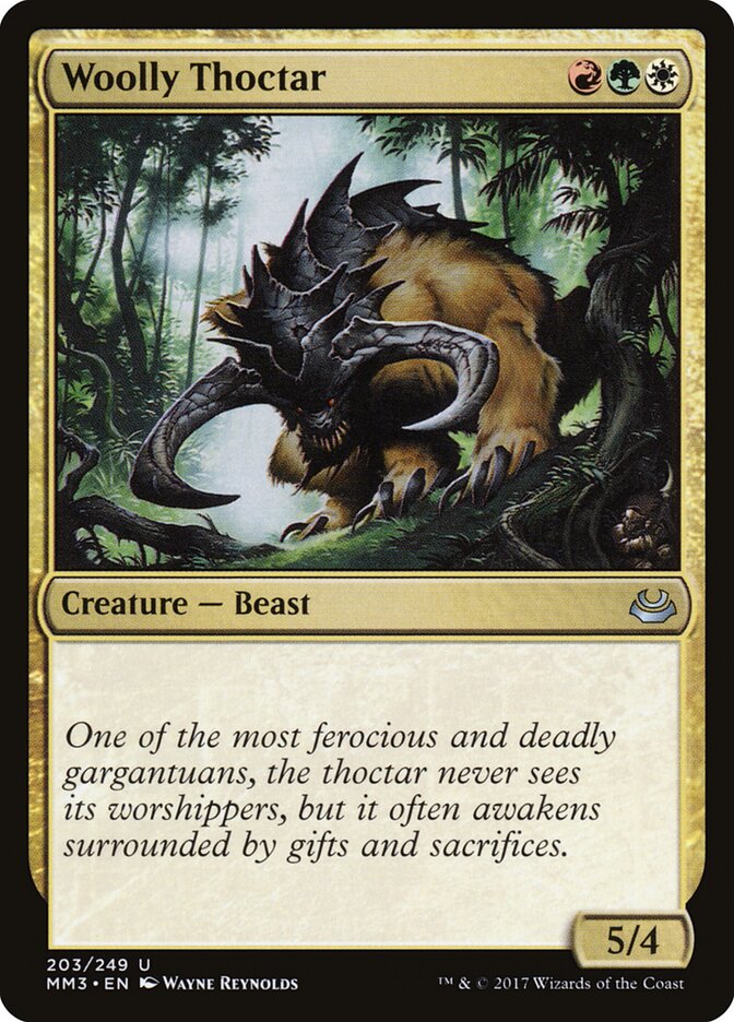 Woolly Thoctar card front