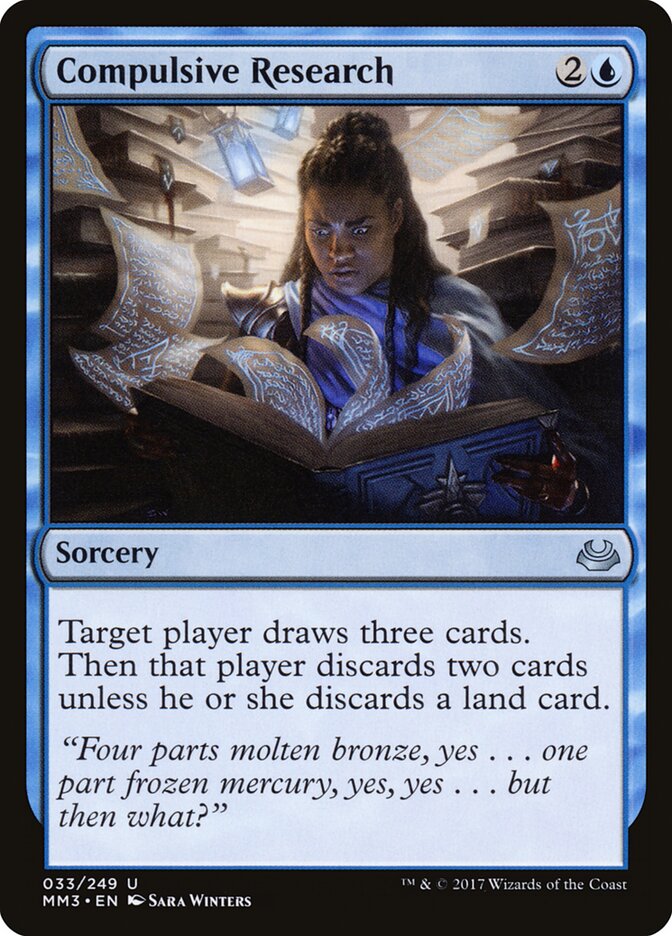 Compulsive Research card front